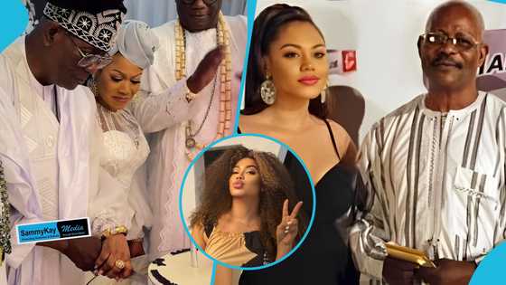 Nadia Buari fails to attend dad's plush b'day party, celebrates him the next day, drops old photo