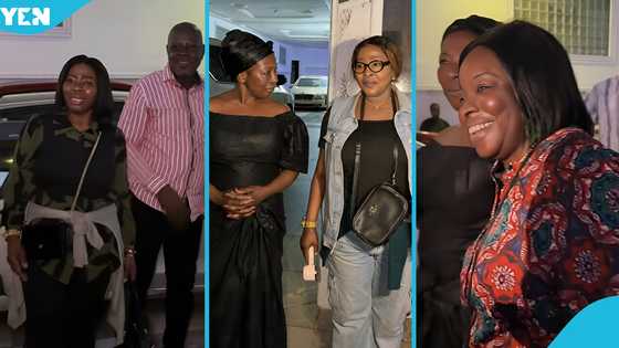 Videos emerge as Akosua Serwaa's beautiful sisters and arrive from US for celebration of life