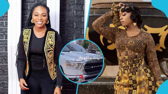 Michy flaunts fine legs while showing off her white 2023 Dodge Ram 1500, video delights fans