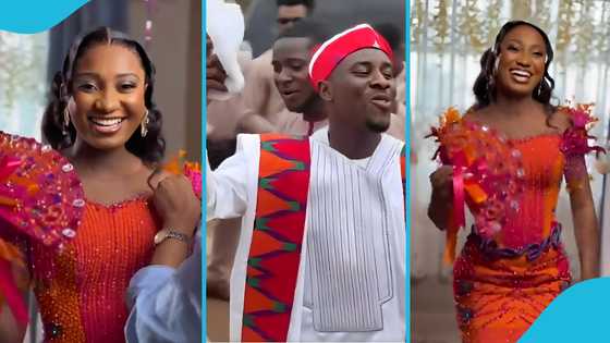 Ghanaian bride shares heartwarming story of how she met her husband: “My father linked us up”