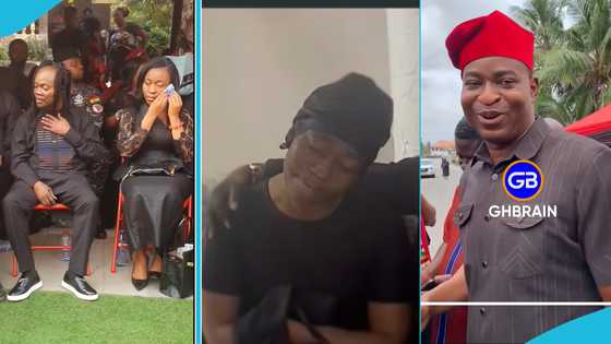 Daddy Lumba’s widow Odo Broni weeps as Chairman Wontumi consoles her in trending video