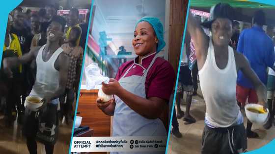 Tamale Cookathon: Man dances his heart out as he receives meal cooked by Ghanaian chef