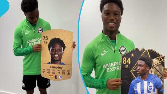 Tariq Lamptey gets huge upgrade on his FIFA ratings card, Ghanaians excited