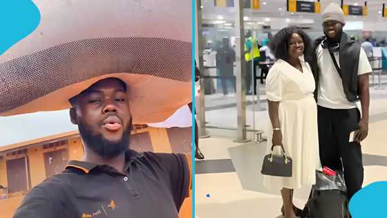Ghanaian man who used to prepare palm oil with his mum travels abroad, shares his emotional story