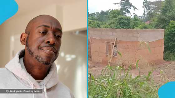 Ghanaian man in Germany sends money to build a mansion, returns to find a thatched house
