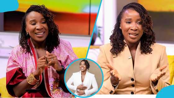 TV3 presenter Naa Ashorkor looks effortlessly chic in a white pantsuit for her 37th birthday photoshoot