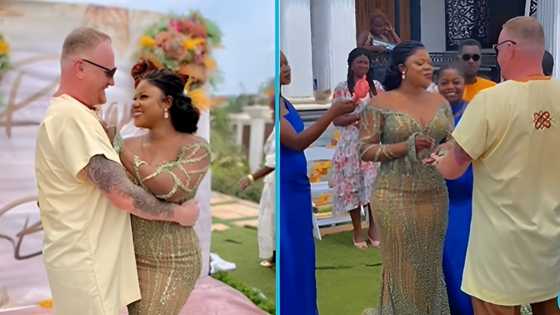 Obroni man travels to Ghana for the first time to marry his Ghanaian girlfriend