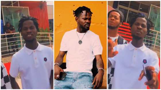 Fameye's lookalike joins the lookalike trend as he is seen with the trending group