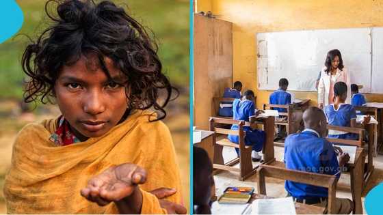 Young beggar who makes GH¢150 a day opens up about her dreams: "I want to go to school"