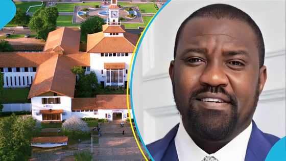 University of Ghana: John Dumelo gives back to school, supplies water to students