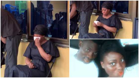 Christian Atsu's twin sister sobs heavily at their family home as guests arrive, video saddens many Ghanaians