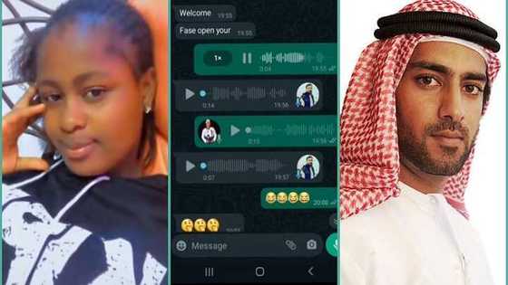 "Let me see your body": Nigerian lady who gave Saudi Arabian man her number leaks voice note he sent