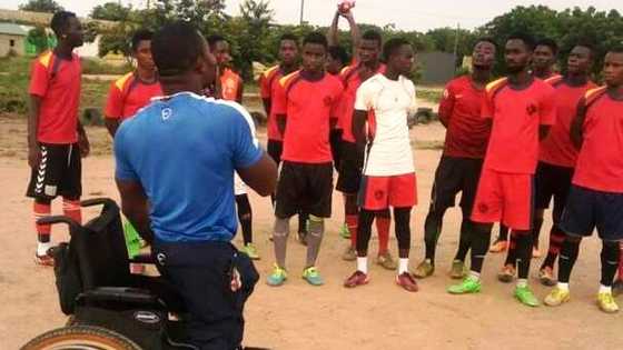 Photos and video of Coach Sympathy who was crippled at age 9 until Nana Ama McBrown ‘saved’ him