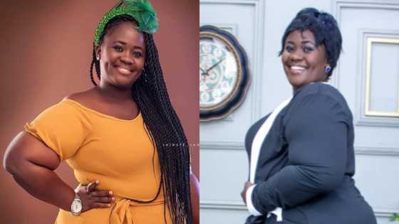 Thick GH lady opens legs in spicy birthday photos online; peeps drool over her heavy body