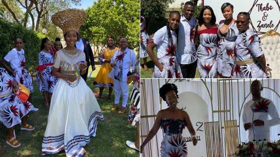 Proud daughter shares stunning pics of parents' white and gold wedding, Social media swoons