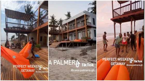 TikToker shares video of luxury vacation resort in Ghana where people can have fun on weekends