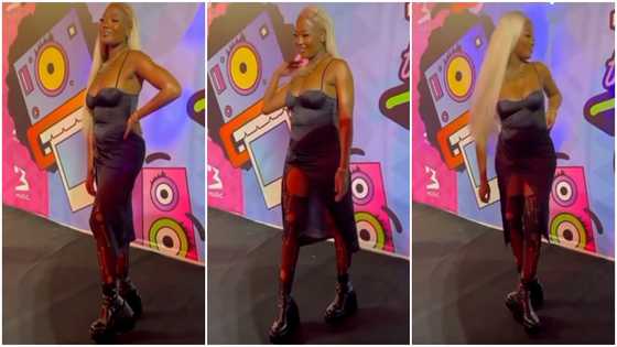 Efya: Beautiful Songstress Slays In Long Black Dress And Big Boots; Video Stirs Reactions