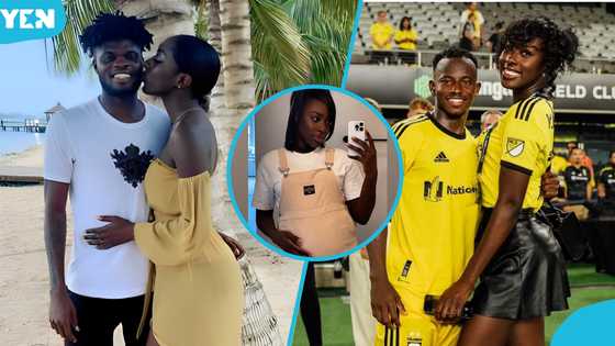 Thomas Partey's ex-girl Gifty Boakye expects baby with another Ghanaian player, flaunts baby bump (Photos)