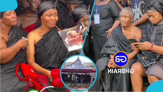 Rain Disrupts Daddy Lumba's Funeral at Heroes Park, Mourners Scramble for Shelter