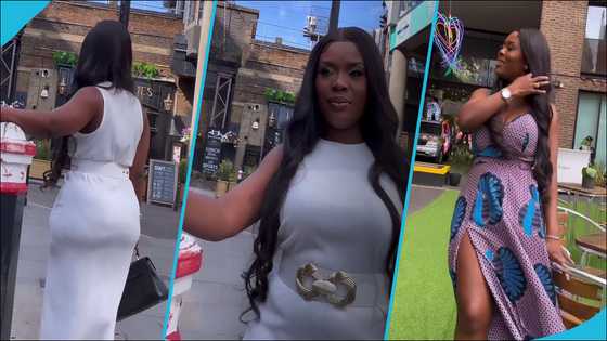 Delay slays in different outfits for photo shoot in the UK, peeps in awe of her beauty