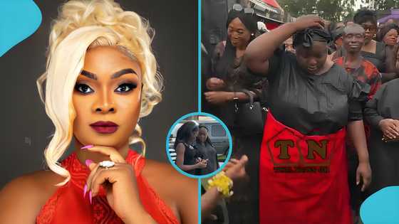 Roselyn Ngissah and Martha Ankomah visit Beverly Afaglo’s home, comfort her grieving daughters