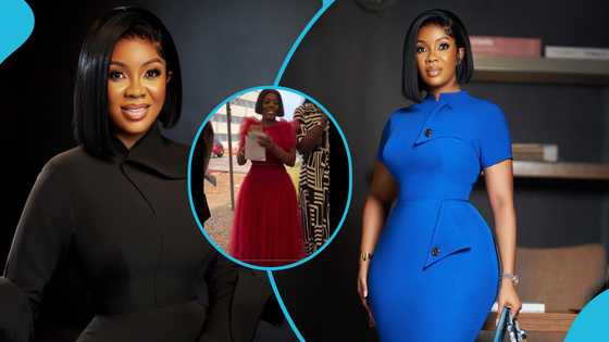 Serwaa Amihere donates GH₵10k to Korle Bu, netizens react (video)