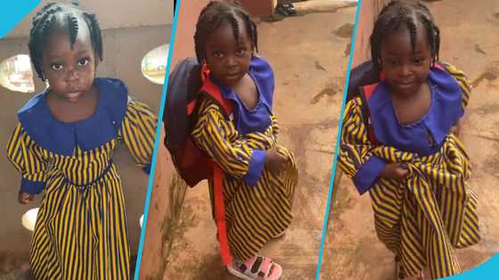 Ghanaian mum fumes as her kid gets oversized school uniform: "I was told she will wear it up to class 5"