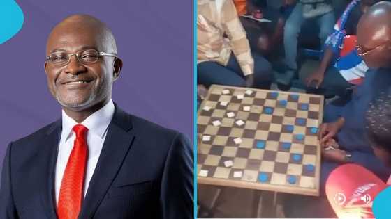 Kennedy Agyapong thrills voters in Ablekuma North with draughts game