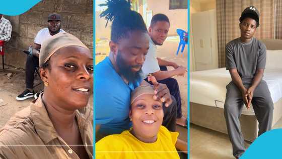 Opoku Bilson missing as Diana Asamoah returns to movie set weeks after her wedding
