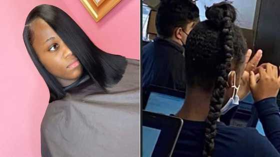 Hairstylist finds young girl who was teased about her hair; gives her new sleek look
