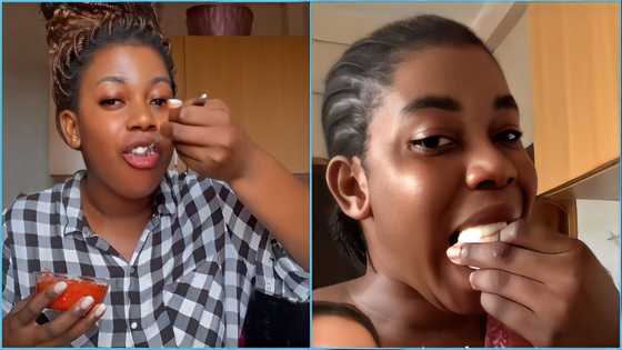 Afua Nash: Ghanaian lady swallows 15 eggs at a sitting, video ignites laughter: "It's not funny anymore"