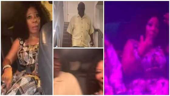 Lady takes mum and dad to nightclub in USA; mum's reaction gets many talking