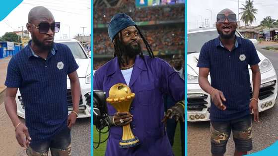 Funny Face flaunts the Porshe Cayenne Adebayor gifted him in 2020, video excites fans