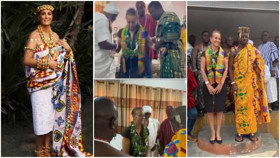 French Ambassador To Ghana Anne Sophie Avé Enstooled As Queen Mother In Osu
