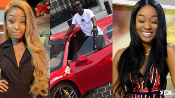 Efia Odo's alleged 24-yr-old boyfriend releases never-seen photo and video as they 'chopped' love on her birthday