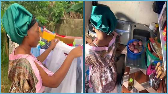 Ghanaian man praises humble wife for doing house chores: "She's not a slay queen"