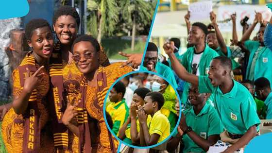 WeyGeyHey and Mfantsipim look on jealously as Augusco and Holy Child sing together at Interco