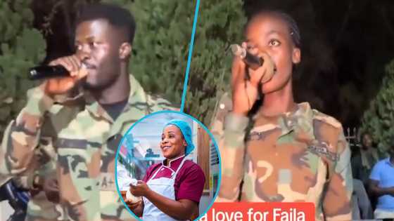 Tamale cook-a-thon: Soldiers thrill fans of Chef Failatu Abdul Razak with fun Ghanaian music in video