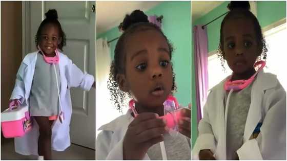 Adorable little doctor examines "sick" mum; prescribes drug for her in heartwarming video; world react