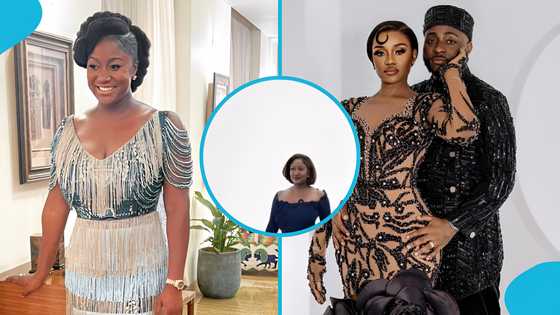 Chivido 2025: Akufo-Addo's pretty daughter attends Davido and Chioma's white wedding in chic outfit