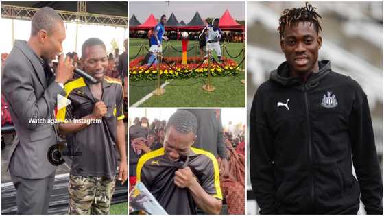 Heartbroken ex-convict cries as he recalls how Christian Atsu freed him from prison in emotional video