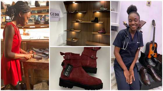 Talented female shoemaker who doubles as medical school student celebrates business expansion