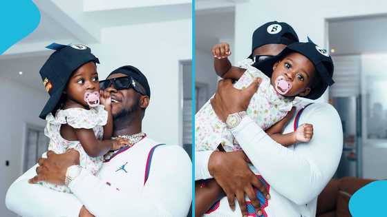 Island Frimpong: Medikal and Fella's daughter accompany her dad to meet Chief Imam