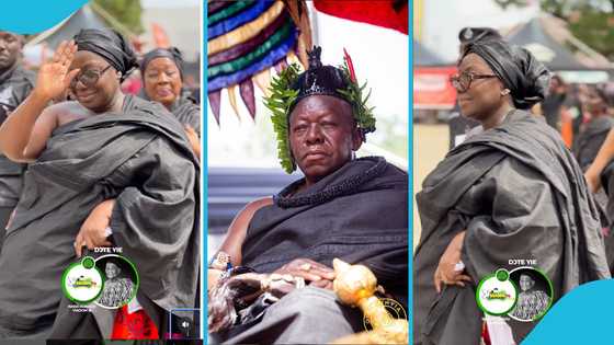 Lady Julia Osei Tutu captivates mourners with her natural beauty at Asantehemaa's funeral