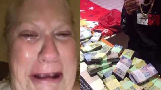 White woman allegedly scammed by fraudsters sheds uncontrollable tears in video