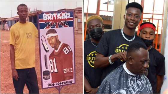 Ghanaian barber who used to be laughed at because of his work shares grass to grace story: "I was told to find a better job"
