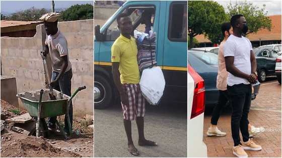Grass to grace: Ghanaian man who did construction work to survive flaunts wealth in transformation video
