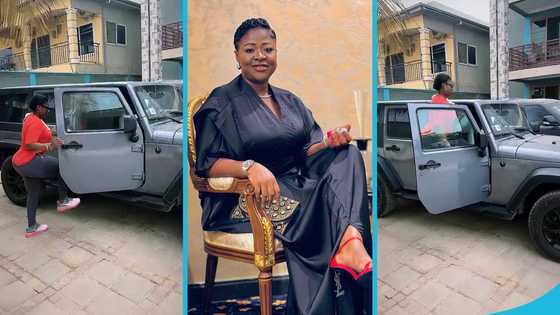 Portia Asare flaunts fine figure in her gym wear, hops into Jeep Wrangler in video: "Beauty overload"
