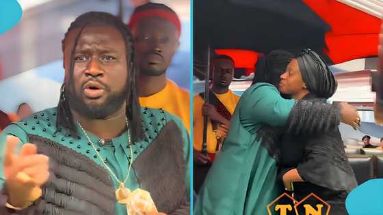 Ajagurajah tells Adwoa Safo about his prophecy of Apostle Safo: "He will return in a different form"