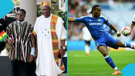 When President Mahama's son Sharaf Mahama scored a screamer like Drogba (Video)